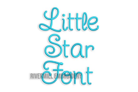 1 Little Star Embroidery Font