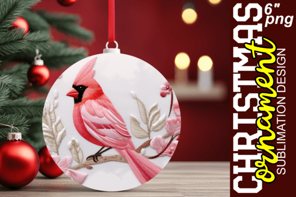 3D Xmas Embroidery Ornament Art