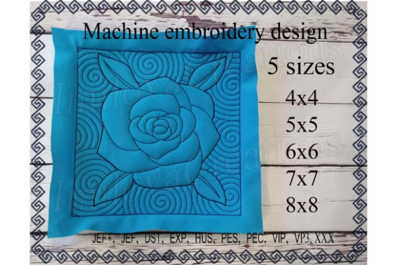 Quilt Block - Rose