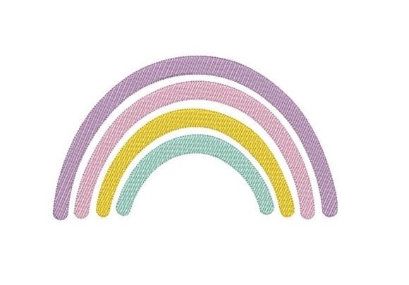 Rainbow Embroidery Design