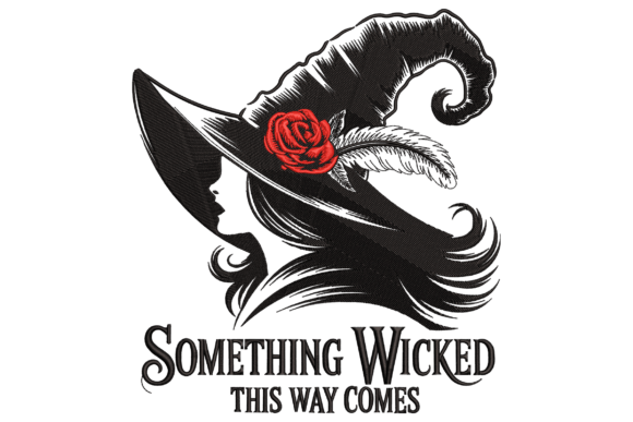 Wicked Quote: A Hauntingly Charming Embroidery Design
