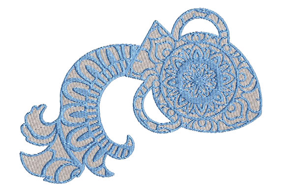 Zodiac Sign Aquarius Embroidery